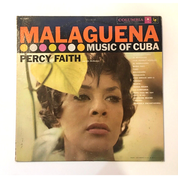 Percy Faith And His Orchestra: Malaguena Music Of Cuba LP Vinyl Columbia CL 1267 - Picture 1 of 6